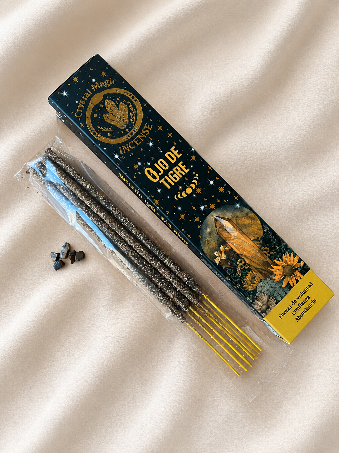 Incienso Crystal Magic Ojo de Tigre | Fuerza de voluntad - Confianza - Abundancia