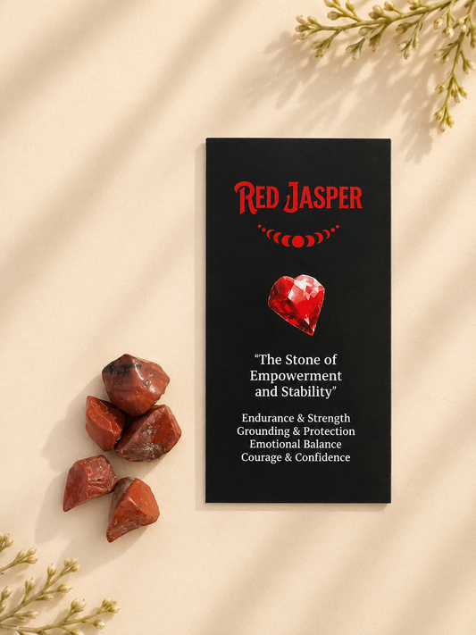Incienso Crystal Magic Jaspe Rojo | Equilibrio emocional - Enraizamiento - Coraje