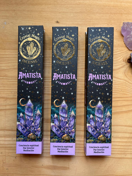 Incienso Crystal Magic Amatista