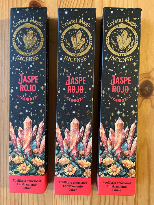 Incienso Crystal Magic Jaspe Rojo