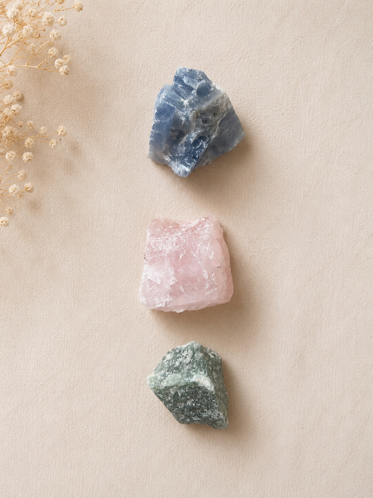 Pack de Minerales Anti Estrés y Ansiedad | Cristales Naturales para Calma y Equilibrio Emocional