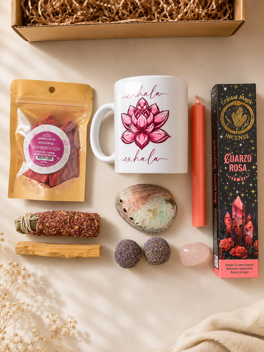 Kit ritual de amor propio con inciensos y concha de abalón